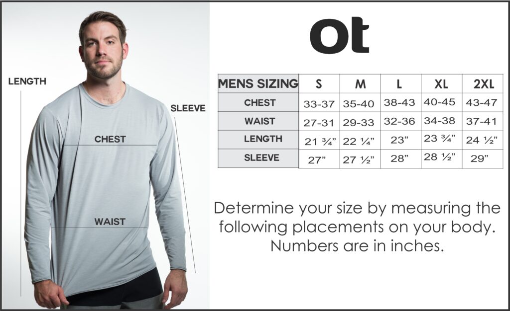 Sizing Charts - Shop Ocean Tec | Made in the USA