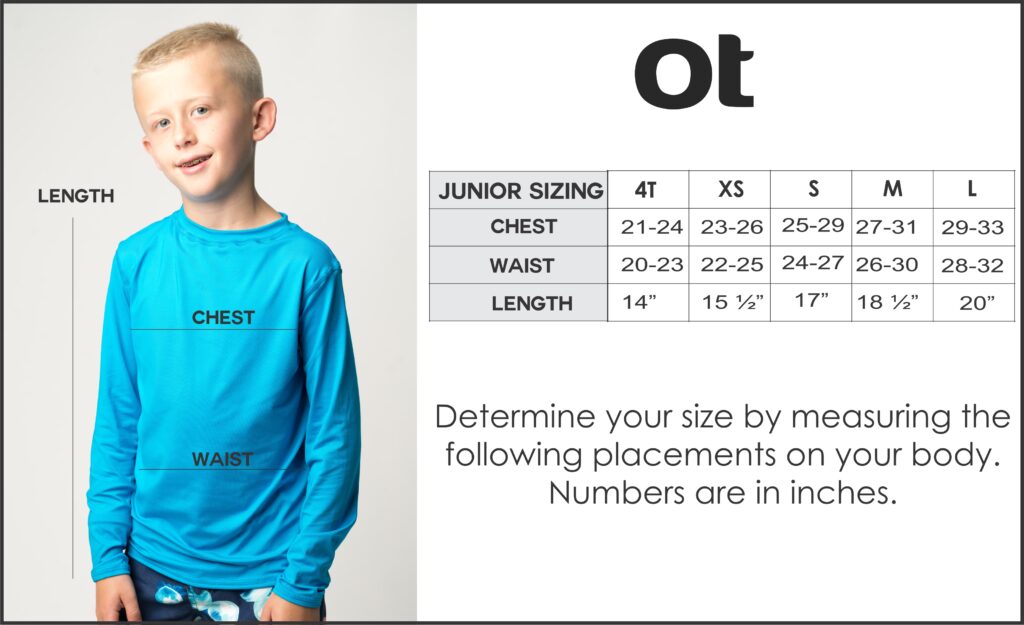 Sizing Charts - Shop Ocean Tec | Made in the USA
