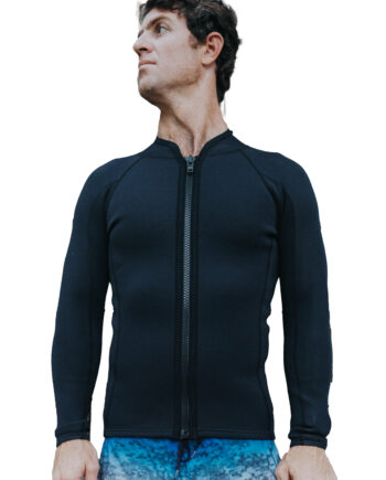 Unisex Long Sleeve 2MM Front Zip Wetsuit Jacket