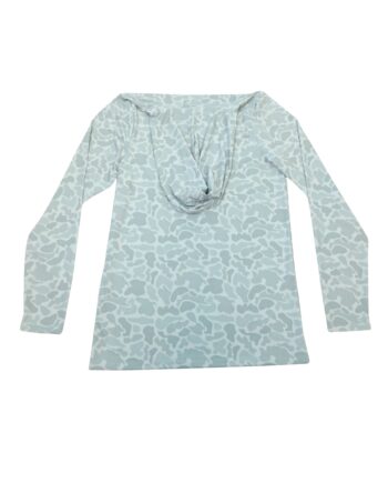 Unisex Smoke Camo Long Sleeve Light Weight Hoodie | UPF+