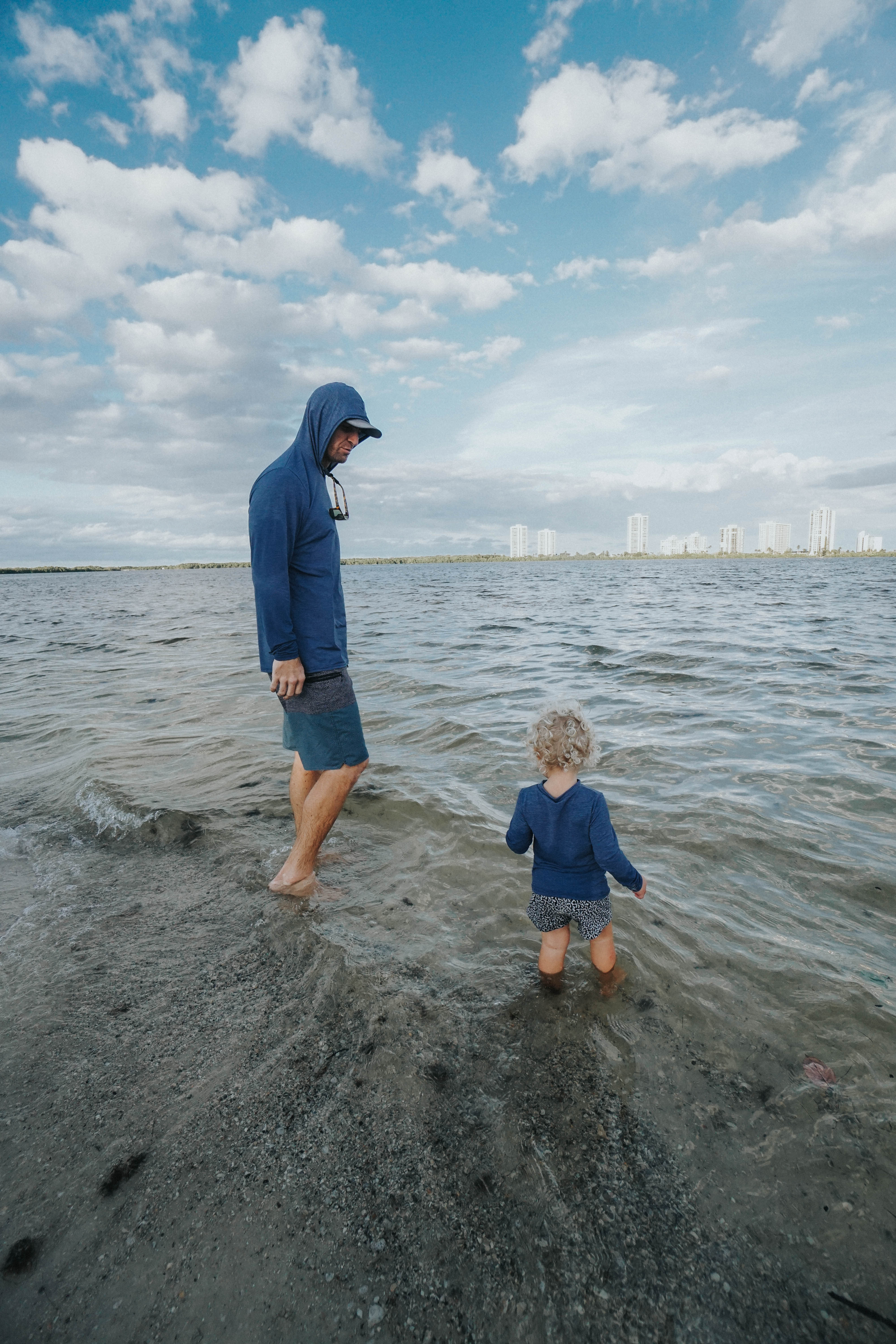 Unisex Smoke Camo Long Sleeve Light Weight Hoodie | UPF+