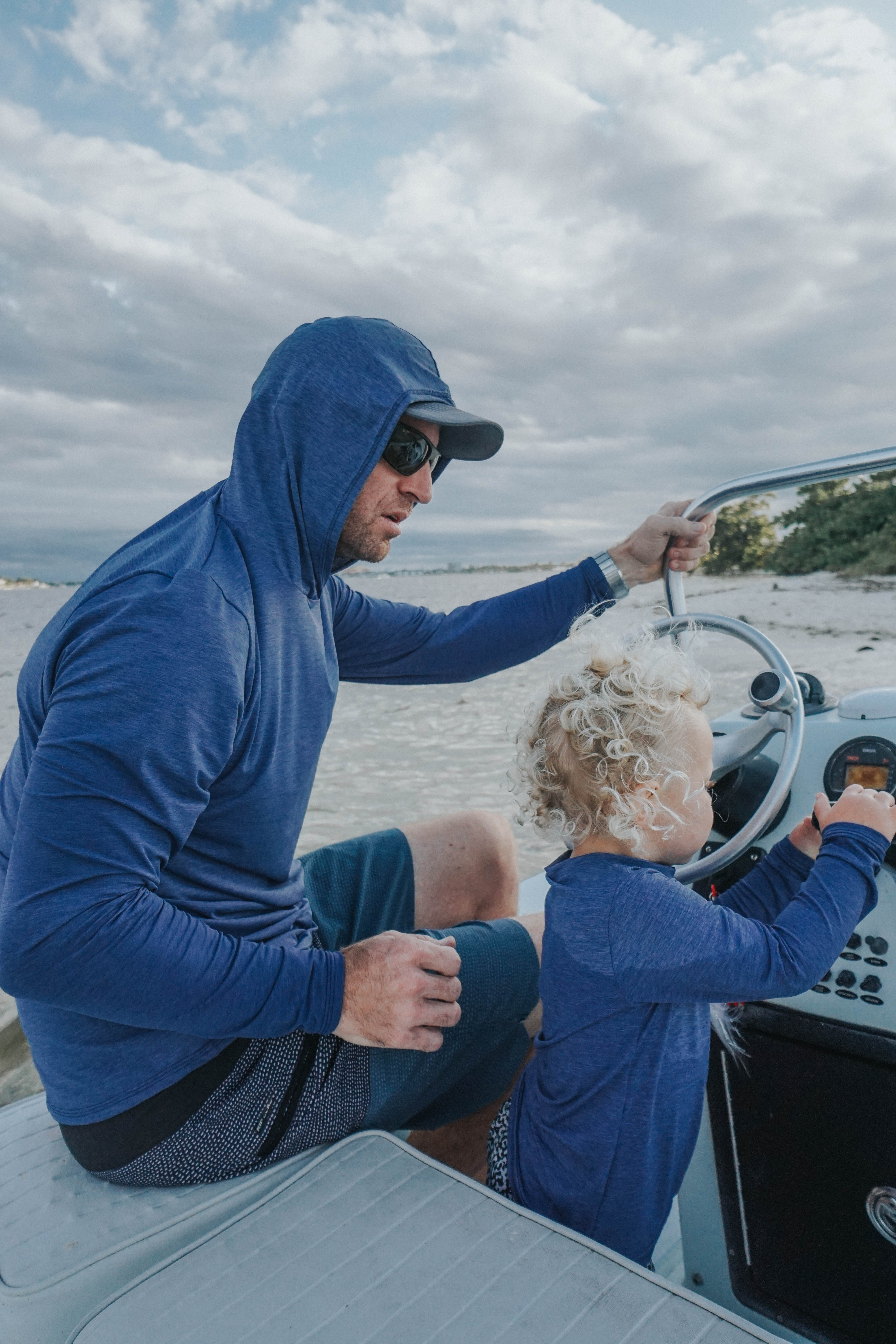 Unisex Smoke Camo Long Sleeve Light Weight Hoodie | UPF+